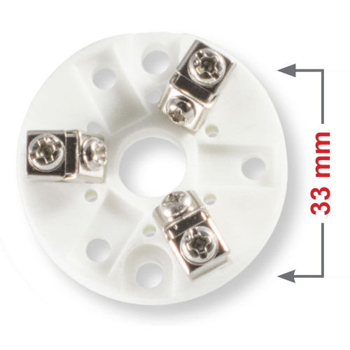 Zocalo cerámico 3 bornas